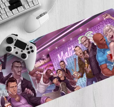 Gaming podloga za miš dramatična zabavna scena - TenStickers