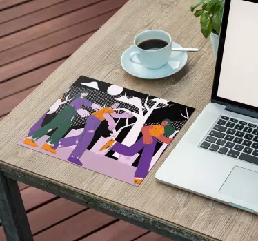 Podloga za miš izvornik elegantna grupna šetnja - TenStickers