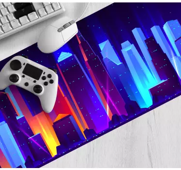 Gaming podloga za miš futuristički gradski pejzaž - TenStickers