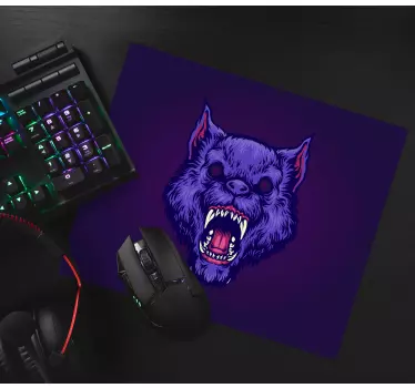 Gaming podloga za miš glava divljeg vuka - TenStickers