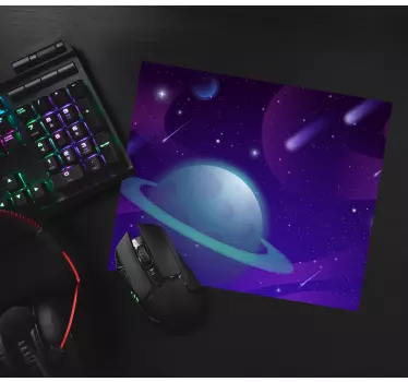 Gaming podloga za miš istraživanje galaksije planeta - TenStickers