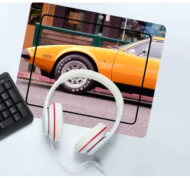 Gaming podloga za miš klasični žuti sportski auto - TenStickers