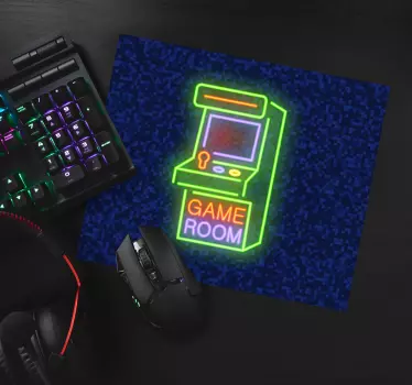 Gaming podloga za miš neon game arcade - TenStickers
