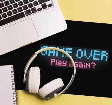 Gaming podloga za miš retro igračka poruka - TenStickers