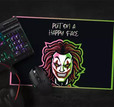 Gaming podloga za miš s dizajnom strašnog klauna - TenStickers