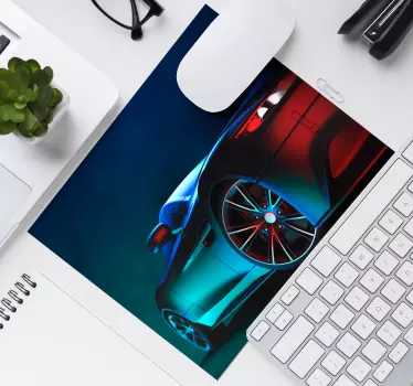 Gaming podloga za miš s elegantnim bočnim pogledom auta - TenStickers