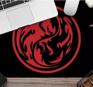 Gaming podloga za miš s emblemom žestokog zmaja - TenStickers