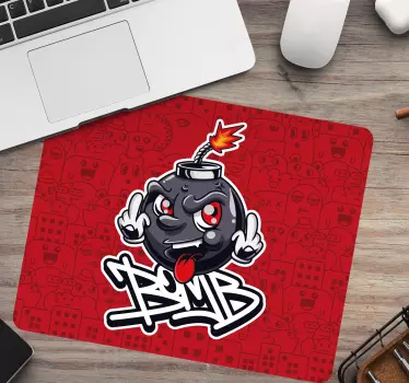 Gaming podloga za miš s likom crtanog bombi - TenStickers