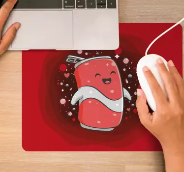 Gaming podloga za miš s likom sretne sode - TenStickers