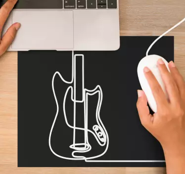 Gaming podloga za miš s modernim oblikom gitare - TenStickers