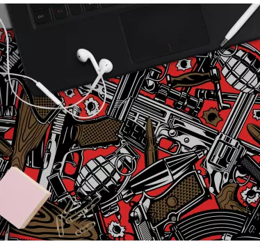 Gaming podloga za miš s motivom hrabrog oružja - TenStickers