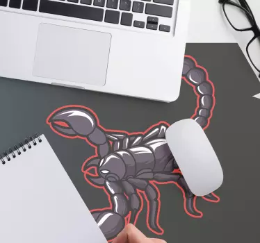 Gaming podloga za miš s odvažnom slikom škorpiona - TenStickers