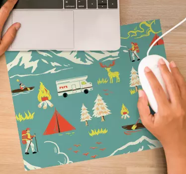 Gaming podloga za miš s prizorom avanture na otvorenom - TenStickers
