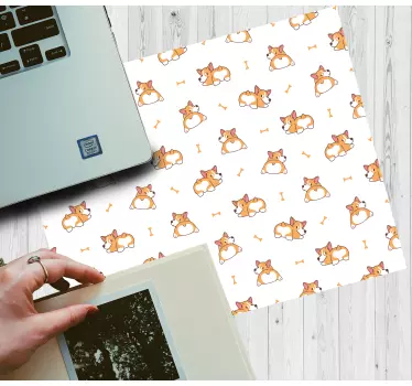 Gaming podloga za miš s simpatičnim lisicama - TenStickers