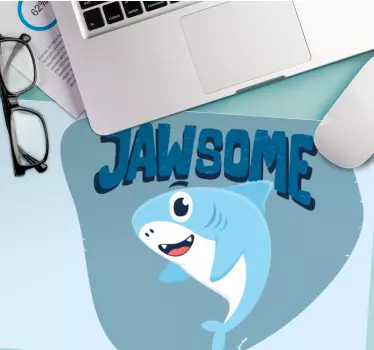 Gaming podloga za miš s simpatičnom morskom psu - TenStickers