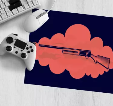 Gaming podloga za miš s stiliziranom ilustracijom oružja - TenStickers