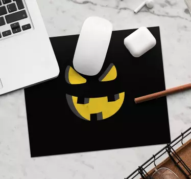 Gaming podloga za miš s strašnim licem bundeve - TenStickers