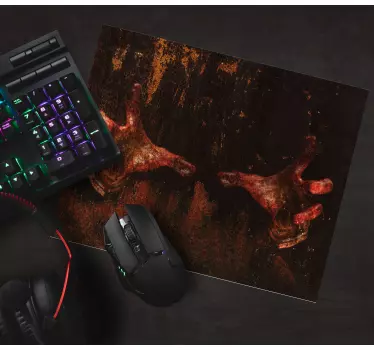 Gaming podloga za miš s umjetničkim motivom prljavih ruku - TenStickers