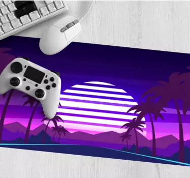 Gaming podloga za miš s vibrantnim zalaskom sunca - TenStickers
