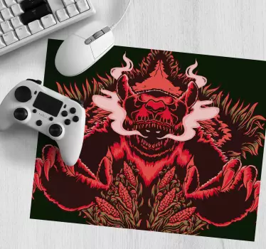 Gaming podloga za miš s vizualizacijom strašnog zvijeri - TenStickers