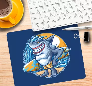 Gaming podloga za miš shark s daskom za surfanje - TenStickers