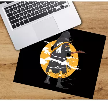 Gaming podloga za miš silueta gitarista - TenStickers