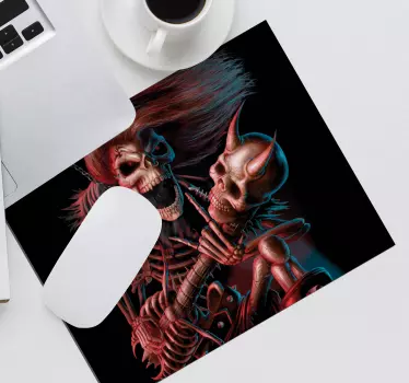 Gaming podloga za miš skeleton rock duo - TenStickers