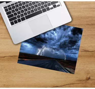 Gaming podloga za miš stormy road scene - TenStickers
