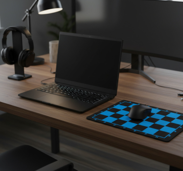 Gaming podloga za miš u plavo-crnom minimalističkom dizajnu - TenStickers