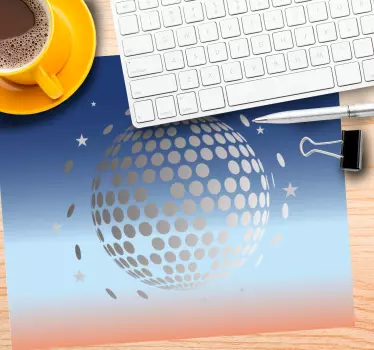 Gaming podloga za miš u stiliziranoj nebeskoj sferi - TenStickers
