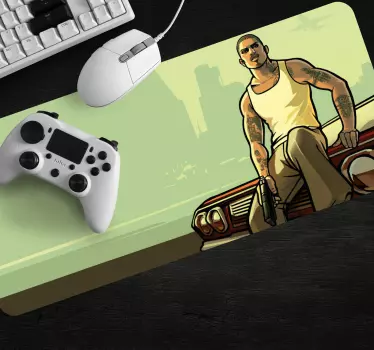 Gaming podloga za miš urbani karakter stava - TenStickers