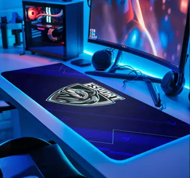 gaming podloga vaš logo e-sports - TenStickers