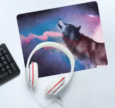 Gaming podloga za miš veličanstveni vuk zavija - TenStickers