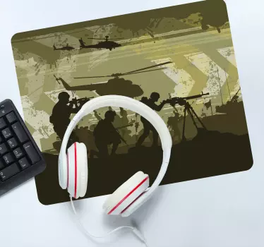 Gaming podloga za miš vojne akcijske siluete - TenStickers