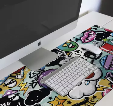 Grafititi igraći vinilni jastučić za miš - TenStickers