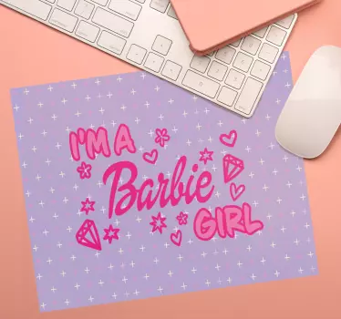Ja sam barbie girl citat podloga za miša s citatima - TenStickers