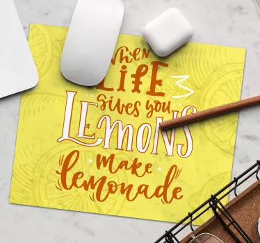 Kad vam život podari limun s mišem pod navodnicima - TenStickers