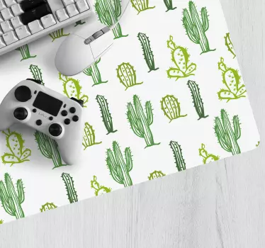 Kaktus bešavne pozadine u boji originalna podloga za miš - TenStickers