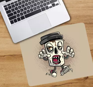 Kava zombi grafiti lik originalna podloga za miš - TenStickers