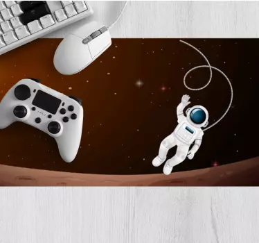 Leteći astronaut dizajn gaming vinilna podloga za miš - TenStickers