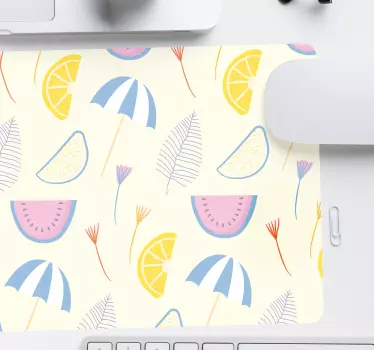 Lubenica i suncobrani pastelni jastučići za miša - TenStickers
