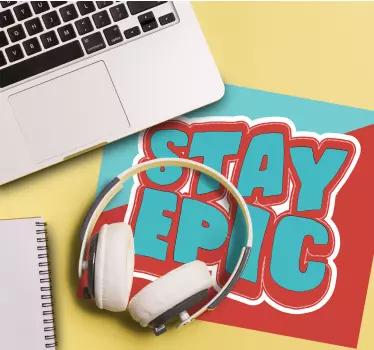 "ostati epski" podloga za miš s navodnicima - TenStickers