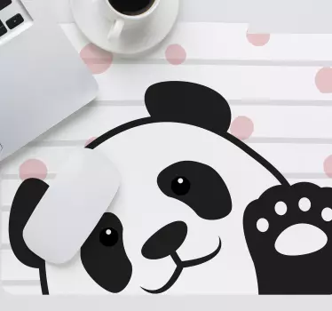 Panda maše originalnom podlogom za miš - TenStickers