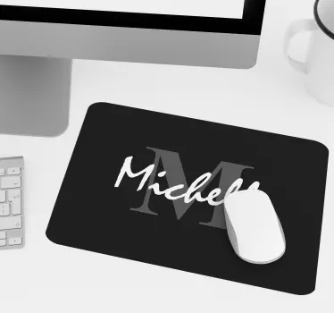 Personalizirane crne početne prilagođene prostirke za miš - TenStickers