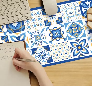 Plava originalna podloga za miš u mediteranskom stilu - TenStickers