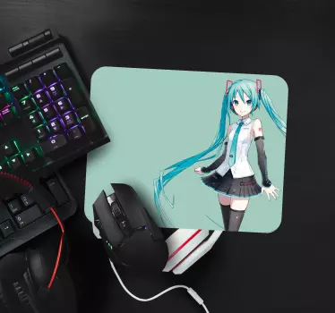 Plavokosa djevojka anime prostirka za miš - TenStickers