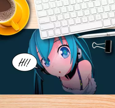 Podloga za miš anime anime likovi pozdravljaju - TenStickers