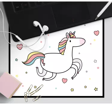 Podloga za miš anime Čarobna igra s jednorogom - TenStickers