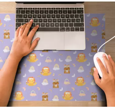 Podloga za miš anime s preslatkim životinjskim likovima - TenStickers