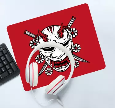 Podloga za miš anime s prijetećom maskom oni - TenStickers